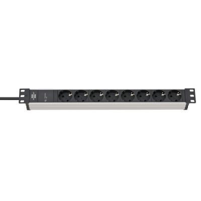 Brennenstuhl - SS 19.500A - Alu-Line - 8-way power strip, 2m