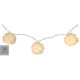 19. FUR BALL GARLAND LAMPS BATTERY-OPERATED 50MM LED WARM WHITE