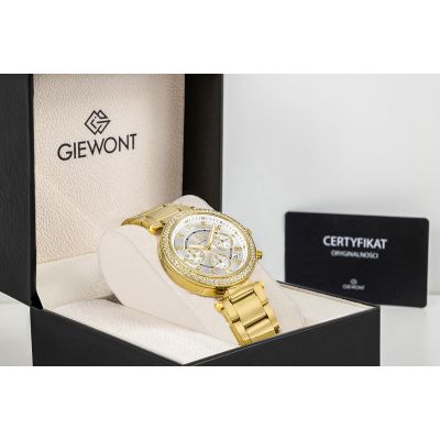 9. Giewont Sapphire Gold Silver Women's Watch GW3380-B2