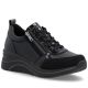 Women's wedge sneakers black Remonte Rieker D0T22-03