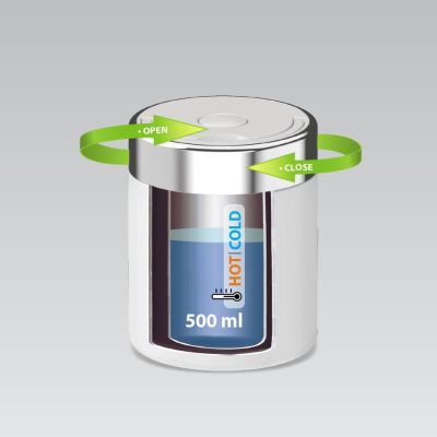 4. Lunch thermos 500 ml MR-1649-50-WHITE MAESTRO