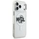 4. Karl Lagerfeld IML Glitter Karl & Choupette Sketch Logo MagSafe Case for iPhone 17 Pro Max - Clear