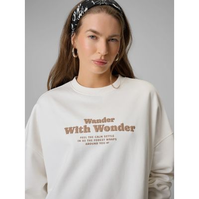 5. Women's oversize sweatshirt without hood 4F 4FRSS26TSWSF2993-11S