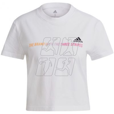Adidas Gradient Logo Cropped T-shirt W GM5577