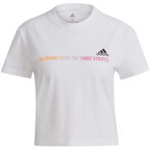 Adidas Gradient Logo Cropped T-shirt W GM5577