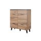 Chest of drawers LOTTA 110 4D wotan + matt black