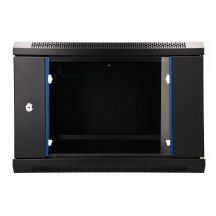 Extralink LITE 6U 530X400 WALL-MOUNTED RACKMOUNT CABINET BLACK Freestanding/Wall/Floor Rack Black