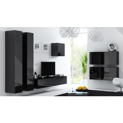 5. TV cabinet VIGO '180' 30/180/40 black/black combination