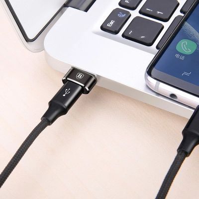 12. Baseus Mini USB-C to USB-A adapter - black