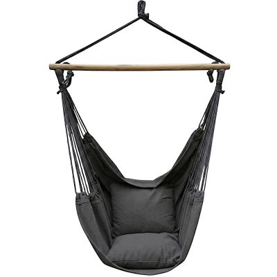 3. BRAZILIAN HAMMOCK CHAIR 100X130CM AND 2 PILLOWS 40X40CM BLACK