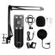 5. MEDIA-TECH DIRECTIONAL CONDENSATOR MICROPHONE WITH ACCESSORIES KIT SILVER MT397S