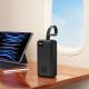 7. Wozinsky W8-W 30000 mAh 30W Powerbank 2x USB-A and USB-C with Flashlight - Black