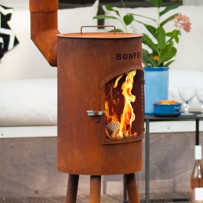 13. Bonfeu Bongiano Sp 3001 garden fireplace black