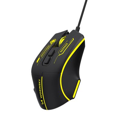 10. Wozinsky WMGK-1181W Wired Optical Gaming Mouse 7200 DPI with Backlight - Black and Yellow
