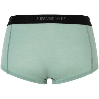 4. Women's Sports Boxer Briefs SUPER.NATURAL W Tundra 175 Boyfriend Hipster, green
