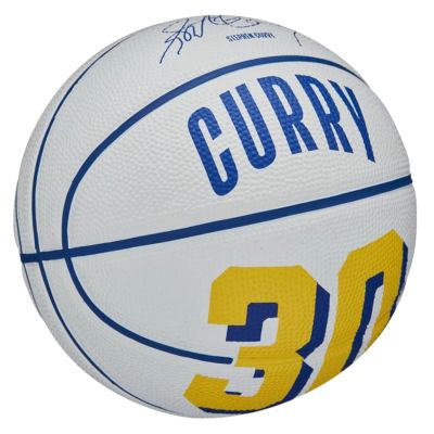6. Wilson NBA Player Icon Stephen Curry Mini Ball WZ4007401XB