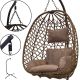 19. COCOON HANGING CHAIR 105x195CM DARK BROWN