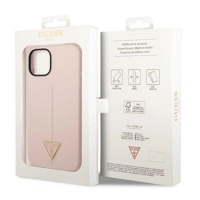 8. Guess GUHCP14MSLTGP iPhone 14 Plus 6.7" pink/pink hardcase Silicone Triangle