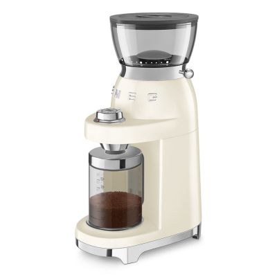 19. Smeg CGF03CREU Coffee Grinder 150W Cream