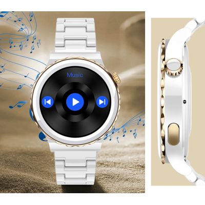 6. Rubicon RNCE92 PRO Women's Smartwatch White/2 x SMARUB171 Strap