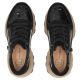 5. Women's patent leather wedge sneakers, black Filippo DP7988