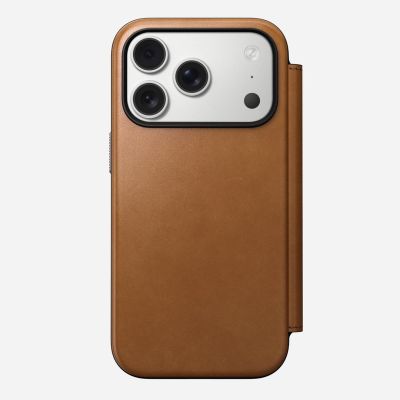 8. Nomad Modern Leather Folio Cell Phone Case 16 cm (6.3") Tan/Light Brown