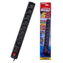 Acar S8 Power Strip (1.5 m; black)