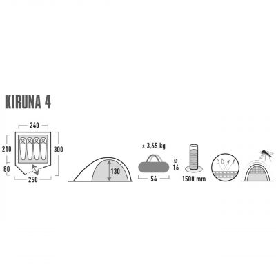 4. High Peak Kiruna 4 tent 10309