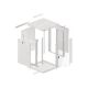 7. Lanberg WF01-6615-10S rack cabinet (15U; 769mm / 600mm / 600 mm; wall-mounted; Glass; 19''; gray)