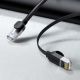 8. Baseus High Speed ​​flat Ethernet CAT6 RJ45 network cable 1m - black