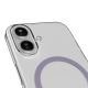 10. Puro Lite Mag TPU+PC Case Compatible with MagSafe for iPhone 17 - Transparent with Pink Ring