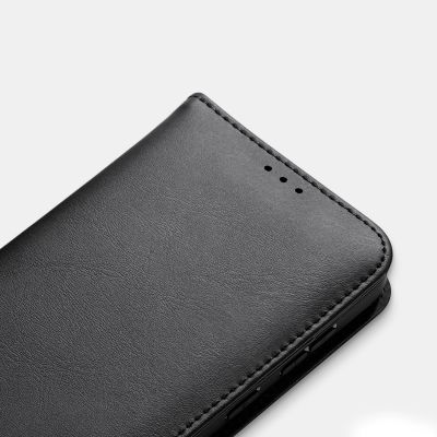 15. Dux Ducis Hivo Samsung Galaxy S25 Edge Case with Flip and RFID Protection - Black