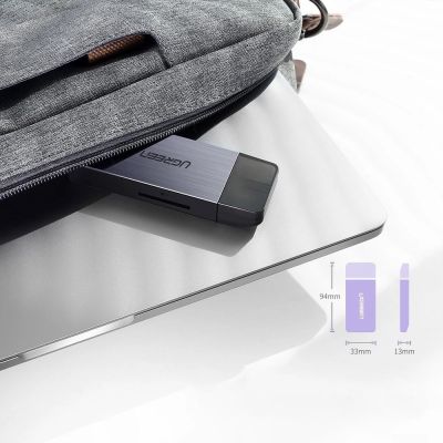 11. Ugreen SD / micro SD / CF / MS card reader for USB 3.0 gray (50541)