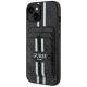 Guess 4G Stripes case with Magsafe wallet for iPhone 15 black
