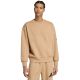 7. Men's adidas Essentials Loose Fit 3 Bar Logo Beige Sweatshirt JX5668