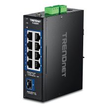 TRENDnet 9-Port 2.5G Industrial DIN Rail Switch with 10G SFP