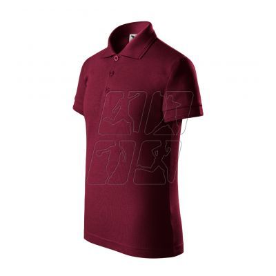 Children's Pique Polo Shirt (garnet)