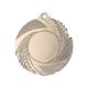 Silver Generic Medal with Space for a 25 mm Emblem – Steel Medal
