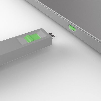 5. Lindy 40426 Port Blocker Port Blocker + USB Type-C Dongle Green 5 pcs.