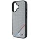 6. BMW M Perforated Tricolor Line MagSafe iPhone 16 Case - Gray