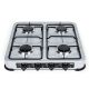 9. PROMIS KG400S GAS STOVE, 4-BURNER, SILVER