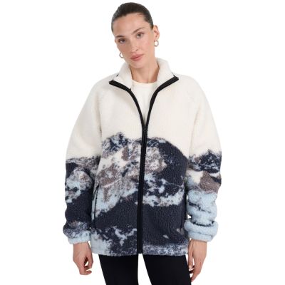 Fleece sweatshirt 4F U351 multicolor allover 4FWAW25TFLEU351 90A