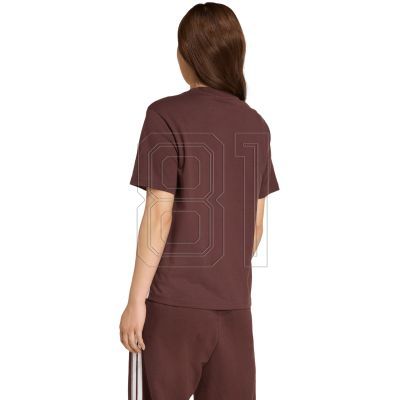 3. Women's adidas Essentials 3-Stripes Cotton T-shirt brown JX7621