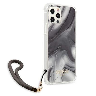 4. Guess Marble Collection iPhone 12 / iPhone 12 Pro Case - Gray