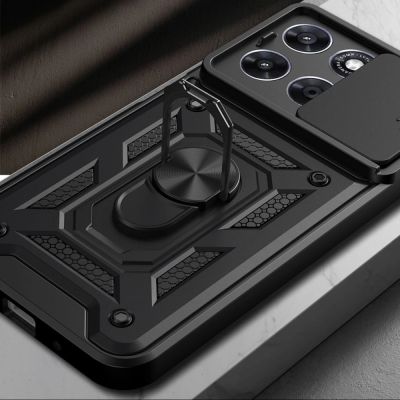 7. Tech-Protect CamShield Pro Case for Motorola Moto G67 / G77 - Black