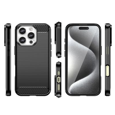 3. Carbon Case for iPhone 16 Pro - Black