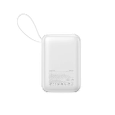 3. Joyroom JR-PBF29 20000mAh 22.5W Powerbank with Double Cable - White