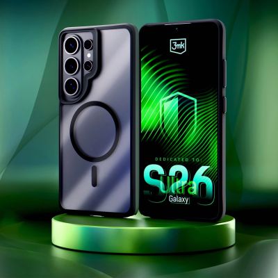 5. 3mk Satin Armor MagCase for Samsung Galaxy S26 Ultra - Transparent Black