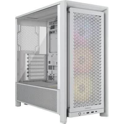 3. Corsair 4000D RS ARGB White Case