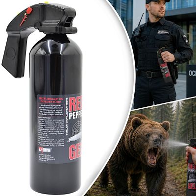 PEPPER SPRAY GRAPHITE GEL 3MLN SHU 750ML HJF 11700-H-BLK SHARG